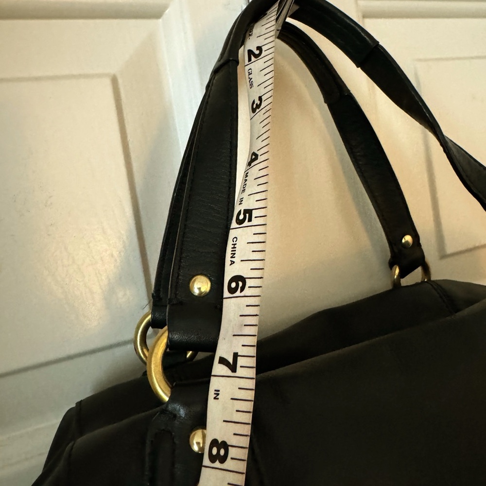 Black Leather Coach Handbag - Picture 9 of 12